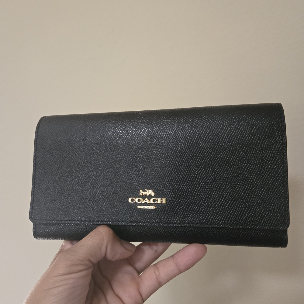 Coach Black Leather Wallet